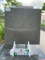 Gạch đá mờ giả cổ 60x60 lát nền phòng ăn- Kis-changyih, 60x60 vân đá nứt tự nhiên